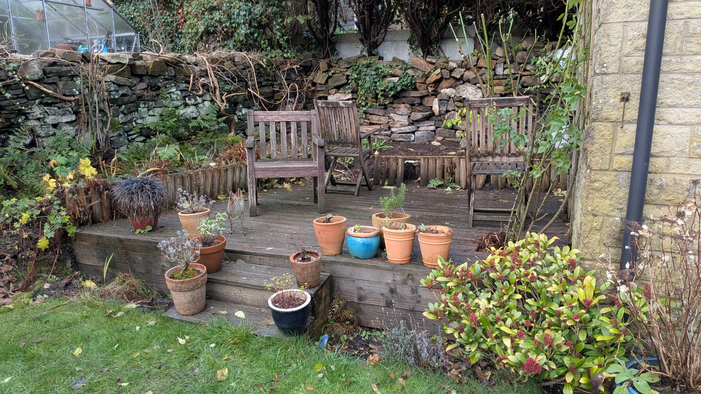 Before view 1: A tired deck, rebuilt properly